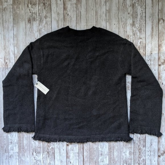 Anthropologie | NWT Joy Fringed V-Neck Sweater - Picture 7 of 13
